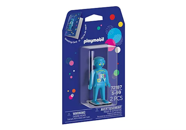 PLAYMOBIL wenskaart met figuur