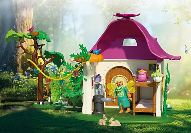 Playmobil Gezellig sprookjeshuis met gouden eenhoorn en stal