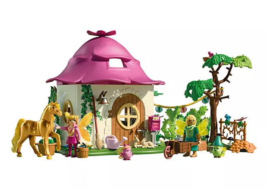 Playmobil Gezellig sprookjeshuis met gouden eenhoorn en stal