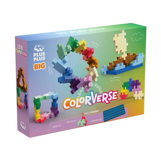 Plus Plus BIG Colorverse Learn To Build (60 stuks)