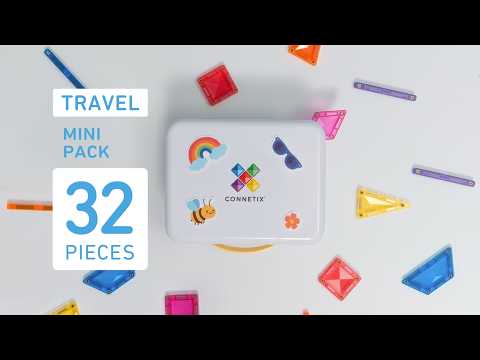 Neem creativiteit overal mee naartoe met de Connetix Travel Mini Pack.