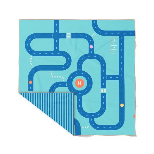 Quut - Play Towel Road XL 180 x 180 cm