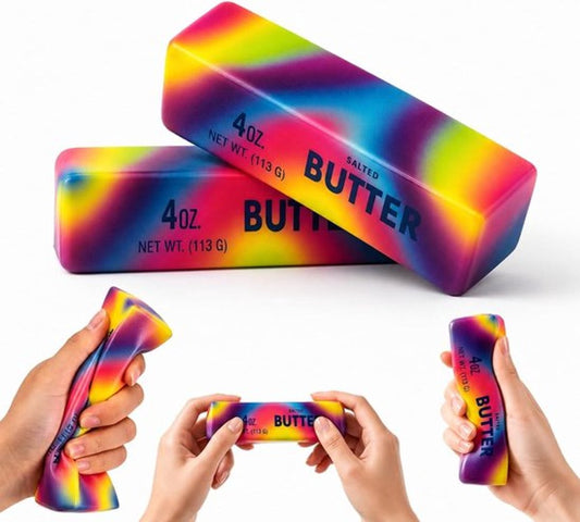 PU Foam Squishy Butter Fidget - Regenboog (13,5 cm)