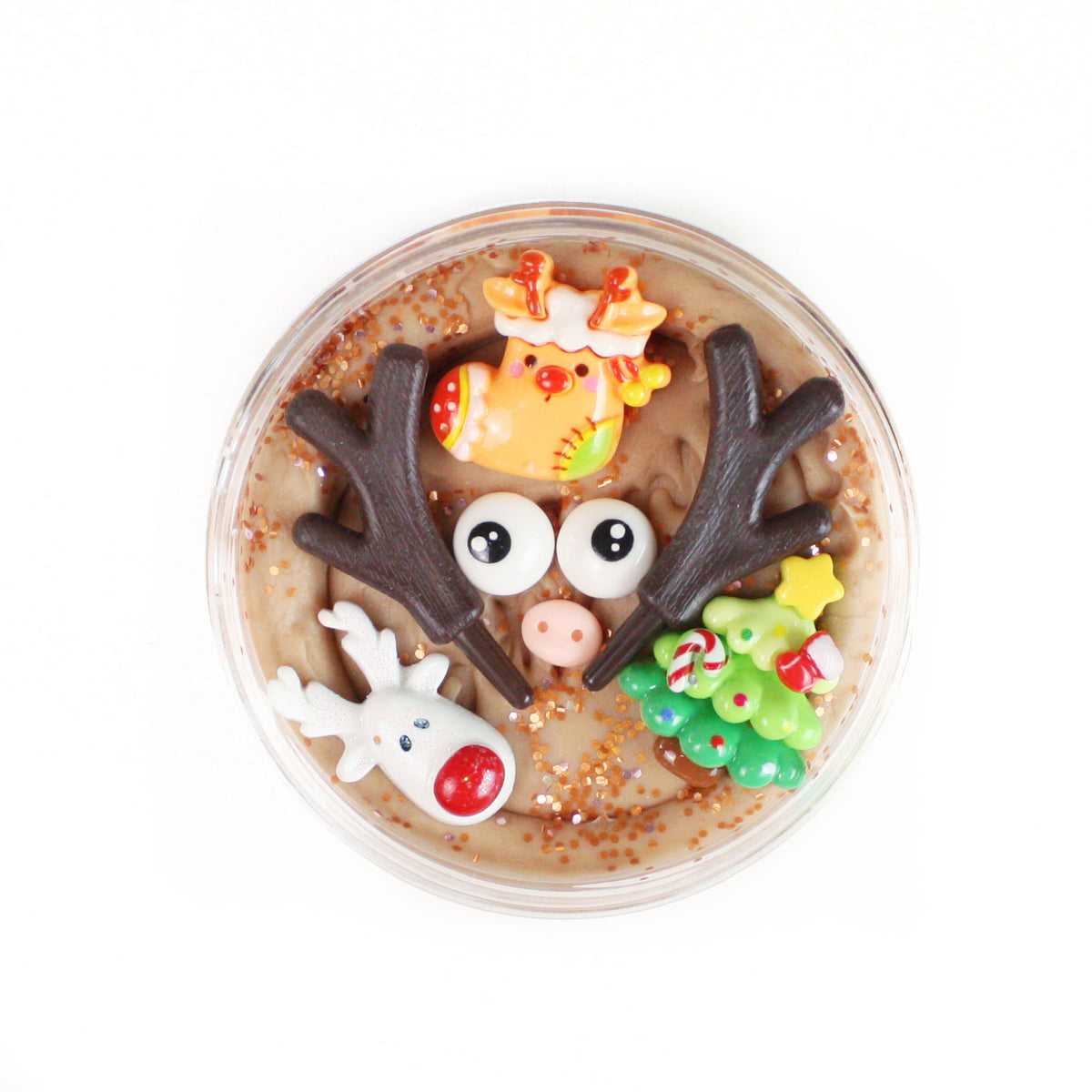 Natuurlijk speeldeeg Make Your Own Reindeer Surprise Pot