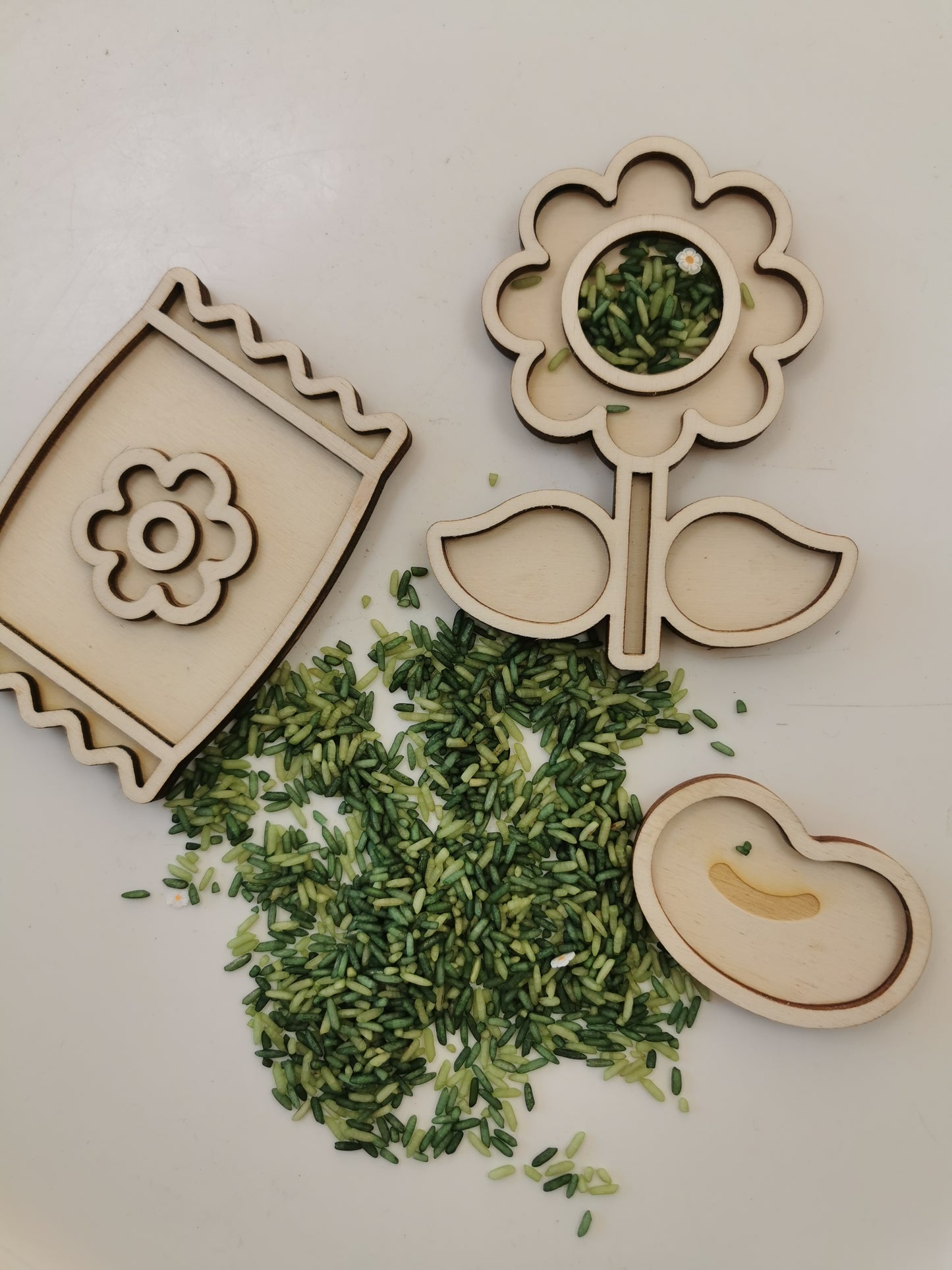 Speeltray miniset - zaadje tot bloem