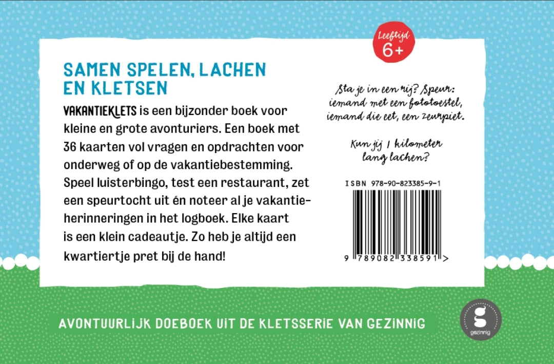 Vakantieklets - doeboek voor op reis