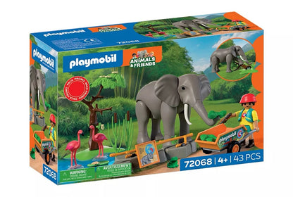 Playmobil Olifant met dierenverzorger