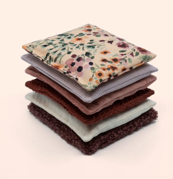 Sensorische pittenzakjes Little Botanic Label - Rouge 6st