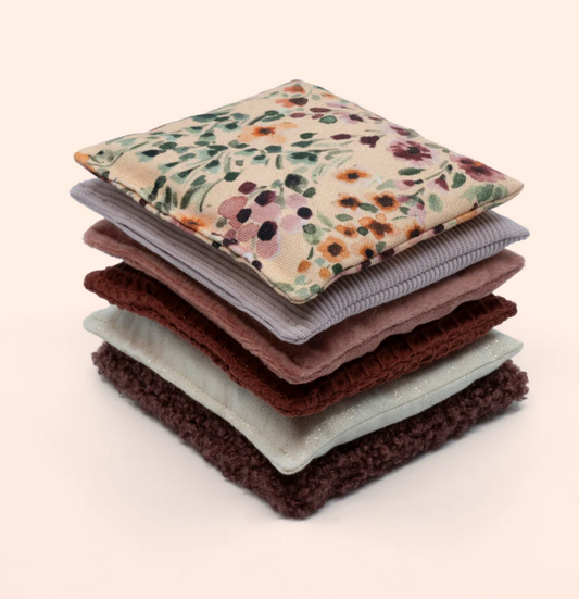 Sensorische pittenzakjes Little Botanic Label - Rouge 6st