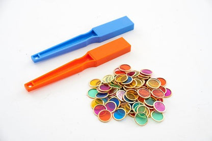 2 magneetsticks met 100 telchips