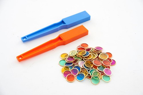 2 magneetsticks met 100 telchips