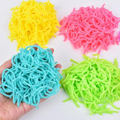 Squishy Regenboog Wormen - Mix Kleuren (pot)