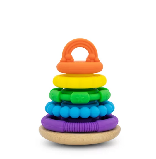 Stapel- en bijtringen regenboog