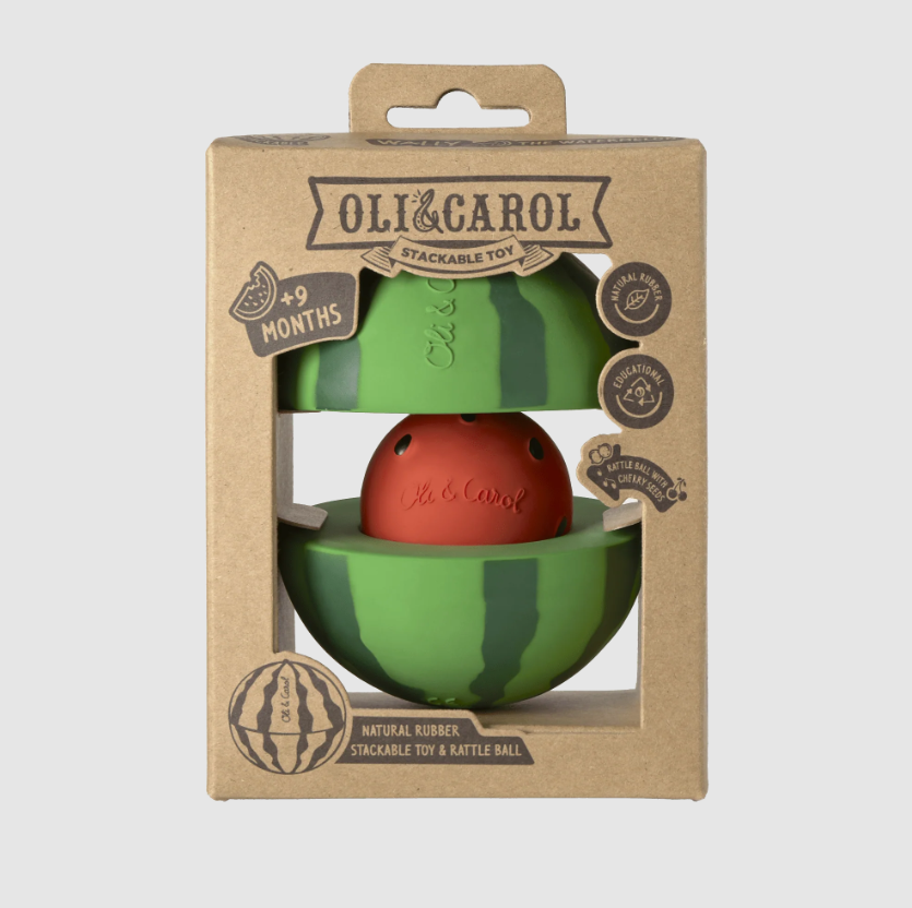3-in-1 Stapelspeeltje - Wally The Watermelon Stack & Bounce