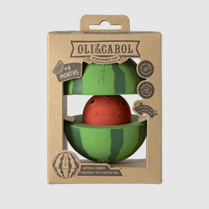 3-in-1 Stapelspeeltje - Wally The Watermelon Stack & Bounce