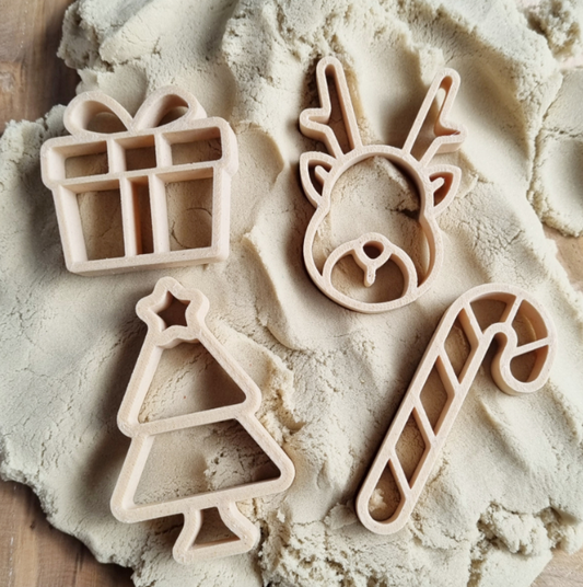 Uitstekers klei zand Kerstmis