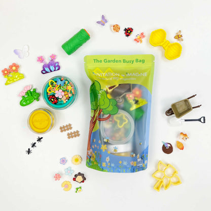 Garden Busy Bag – Sensorische speelset met natuurlijke speelklei