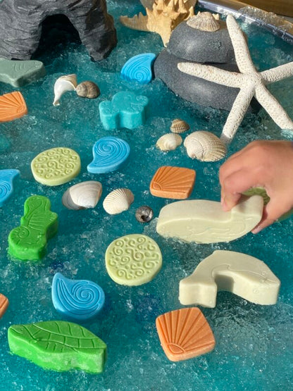 Yellow Door scenery stones - ocean play