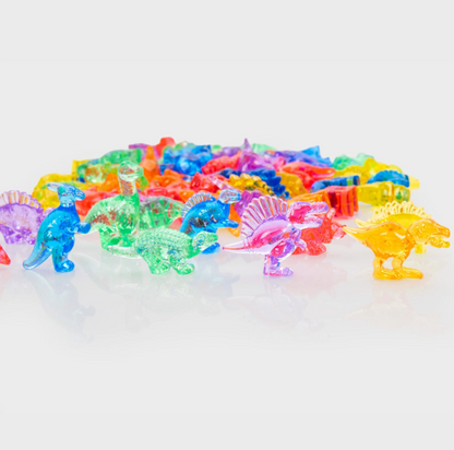Tickit® doorschijnende gekleurde dino's (72 stuks)