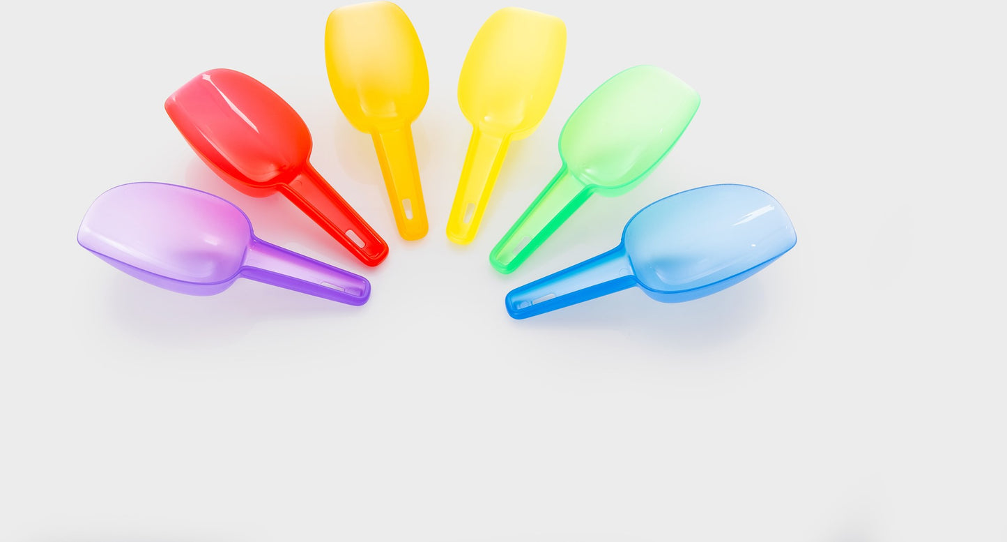 Tickit Doorschijnende Gekleurde Schepjes – 6 stuks
