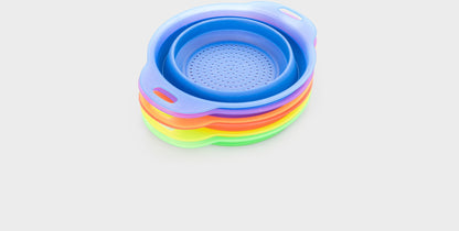 Tickit Doorschijnende Gekleurde Stapelbare Zeefjes – 6 stuks