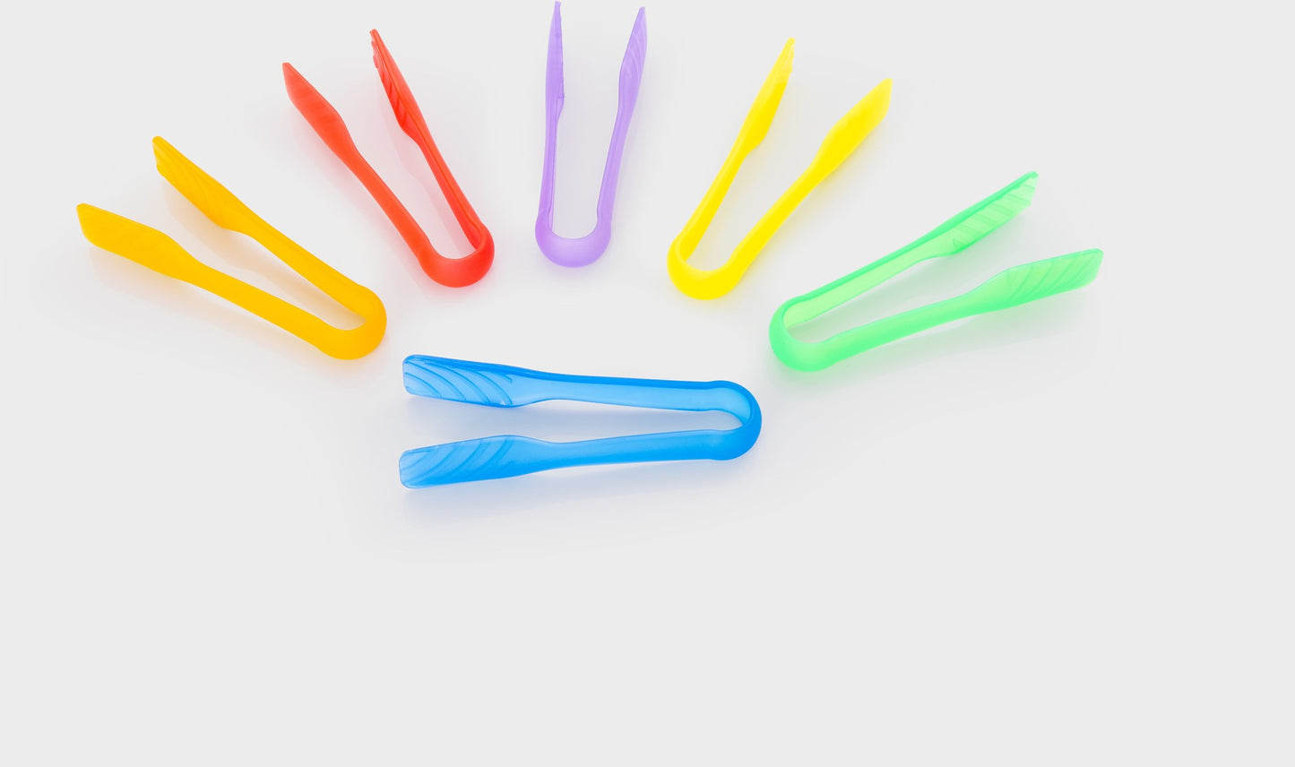 Tickit Doorschijnende Gekleurde Tangen – 6 stuks