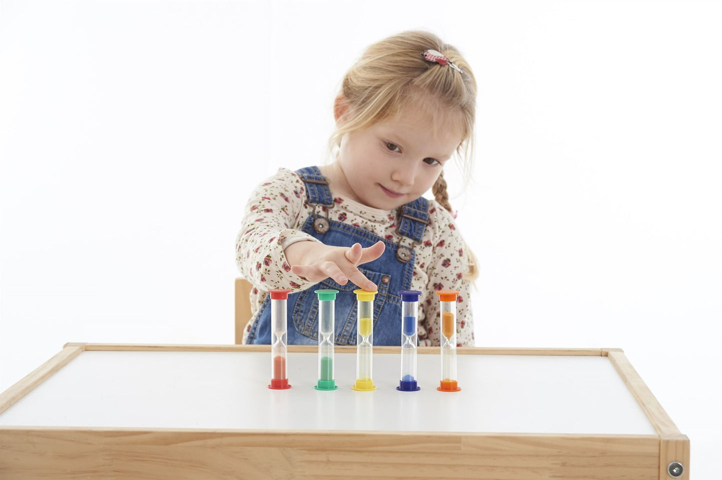 Tickit®  Zandtimers (set van 5) – Kleurrijke zandlopers voor tijdsbesef, concentratie en zelfstandig leren
