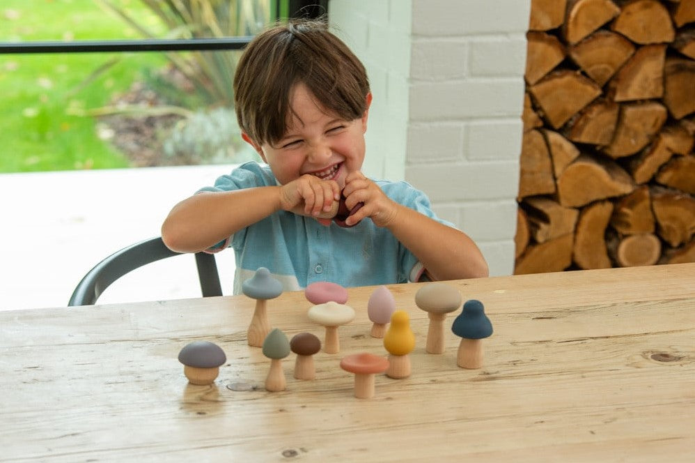 Tickit Silisoft Paddenstoelen – Sensorisch Speel- en Bijtspeelgoed