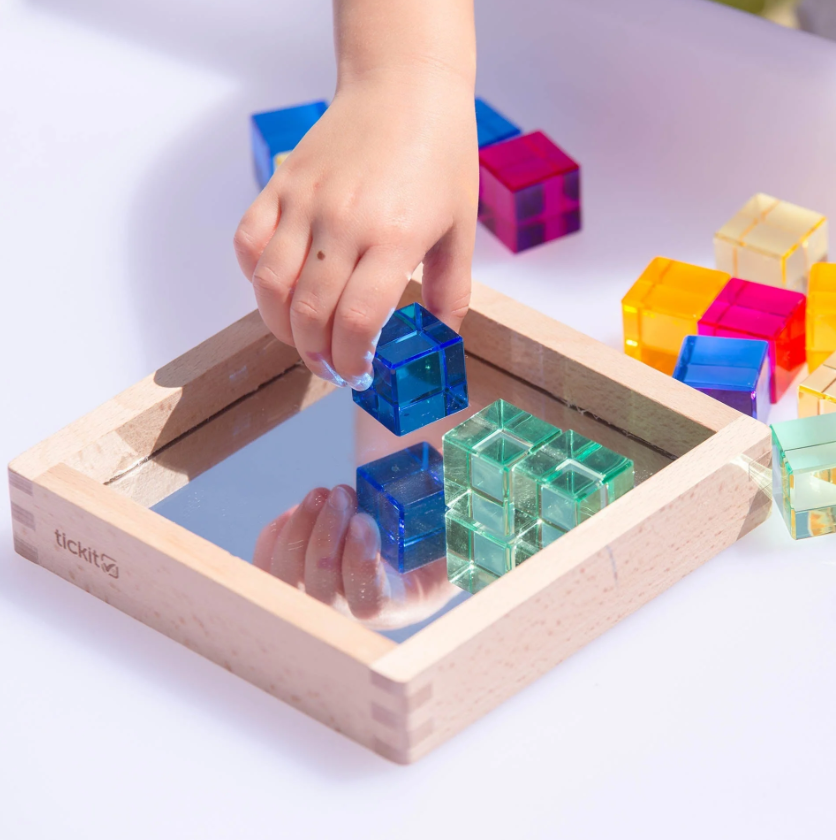Tickit®  Edelsteen Kubus Spiegeltray