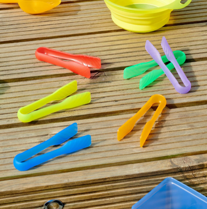 Tickit Doorschijnende Gekleurde Tangen – 6 stuks