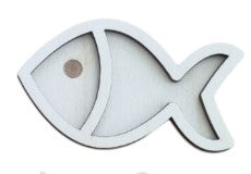 Houten mini vulvormen oceaan - per stuk