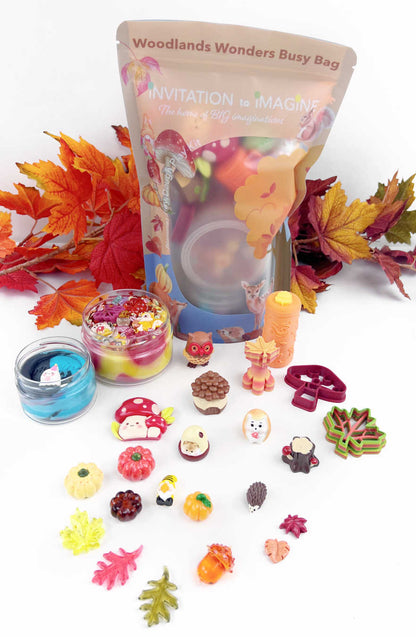 Autumn Busy Bag – Sensorische speelset met natuurlijke speelklei