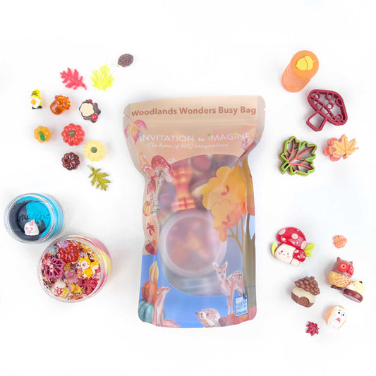 Autumn Busy Bag – Sensorische speelset met natuurlijke speelklei