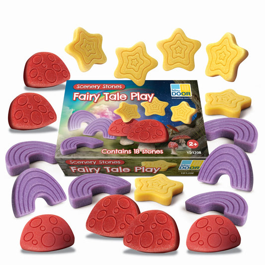 Yellow Door scenery stones - fairy tale play