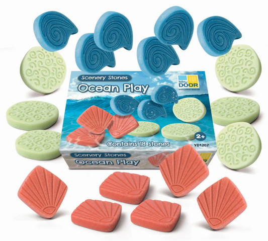 Yellow Door scenery stones - ocean play