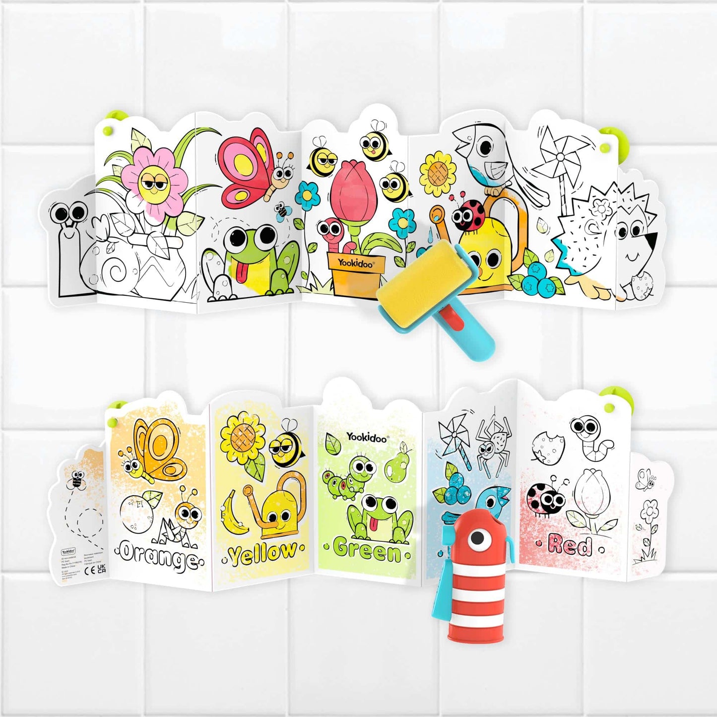 Yookidoo Spray 'N Roll Magic Book - Badkleurboek