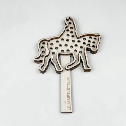 Houten zeefje sint